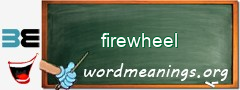 WordMeaning blackboard for firewheel